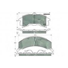 GDB4029 TRW Комплект тормозных колодок, дисковый тормоз