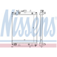 61740 NISSENS Радиатор, охлаждение двигателя
