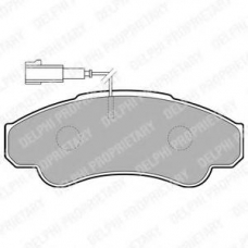 LP1751 DELPHI Комплект тормозных колодок, дисковый тормоз