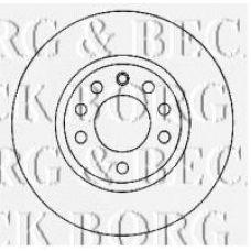 BBD4580 BORG & BECK Тормозной диск