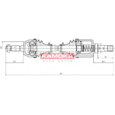 CT1138952 KAMOKA Приводной вал