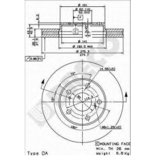 BS 8067 BRECO Тормозной диск