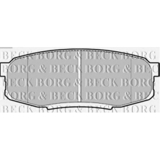 BBP2244 BORG & BECK Комплект тормозных колодок, дисковый тормоз