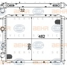 8MK 376 717-794 HELLA Радиатор, охлаждение двигателя