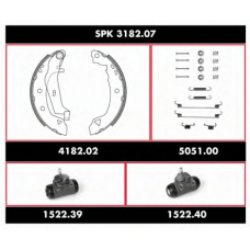 SPK 3182.07 ROADHOUSE Комплект тормозов, барабанный тормозной механизм