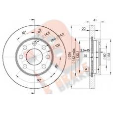 78RBD21440 R BRAKE Тормозной диск