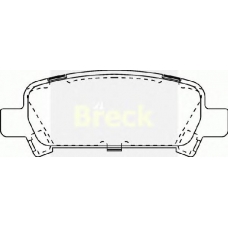 23572 00 C BRECK Комплект тормозных колодок, дисковый тормоз