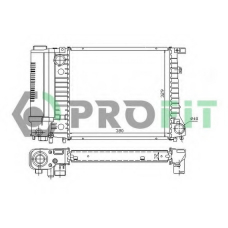 PR 0054A2 PROFIT Радиатор, охлаждение двигателя