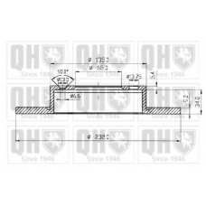 BDC5043 QUINTON HAZELL Тормозной диск