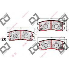 BP2024 DJ PARTS Комплект тормозных колодок, дисковый тормоз