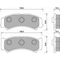 635981 ROULUNDS Disc-brake pad, front