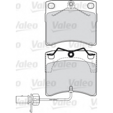 598807 VALEO Комплект тормозных колодок, дисковый тормоз