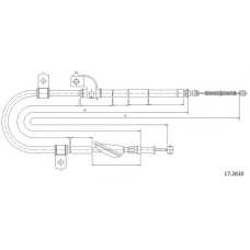 17.2610 CABOR Трос, стояночная тормозная система