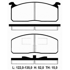 IBD-1253 IPS Parts Комплект тормозных колодок, дисковый тормоз