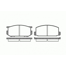 0109.00 REMSA Комплект тормозных колодок, дисковый тормоз