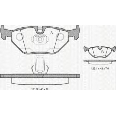 8110 11003 TRIDON Brake pads - rear