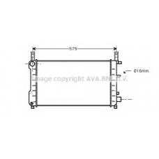 FDA2198 AVA Радиатор, охлаждение двигателя