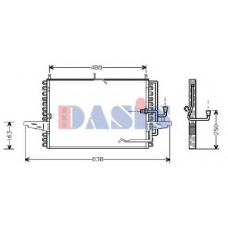 092023N AKS DASIS Конденсатор, кондиционер