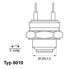 6010.75D WAHLER Термовыключатель, вентилятор радиатора