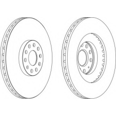 DDF1504-1 FERODO Тормозной диск