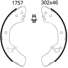 01757 BSF Комплект тормозных колодок
