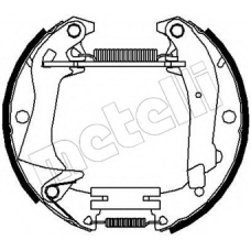 51-0018 METELLI Комплект тормозных колодок