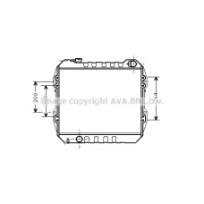 TO2268 AVA Радиатор, охлаждение двигателя