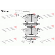 BL2653A1 FTE Комплект тормозных колодок, дисковый тормоз