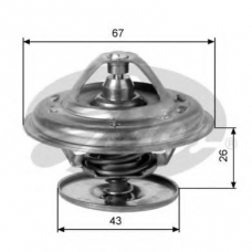 TH11886G1 GATES Термостат, охлаждающая жидкость