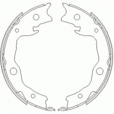 4752.00 REMSA Комплект тормозных колодок, стояночная тормозная с