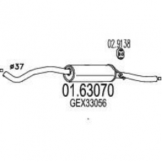 01.63070 MTS Глушитель выхлопных газов конечный