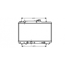 K453-26 ASHUKI Радиатор, охлаждение двигателя