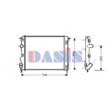 181690N AKS DASIS Радиатор, охлаждение двигателя