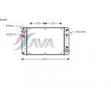 PR2005 AVA Радиатор, охлаждение двигателя