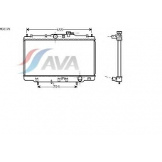 HD2176 AVA Радиатор, охлаждение двигателя