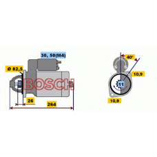 0 001 218 172 BOSCH Стартер