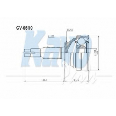 CV-6510 KAVO PARTS Шарнирный комплект, приводной вал