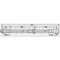 BBH7504 BORG & BECK Тормозной шланг