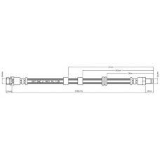 VBJ242 MOTAQUIP Тормозной шланг