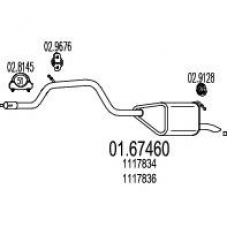 01.67460 MTS Глушитель выхлопных газов конечный