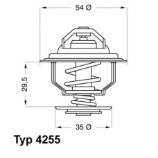 4255.82D WAHLER Термостат, охлаждающая жидкость