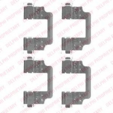 LX0455 DELPHI Комплектующие, колодки дискового тормоза