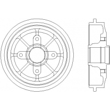 61266 PAGID Тормозной барабан