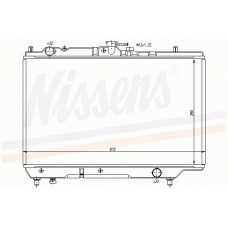 62411 NISSENS Радиатор, охлаждение двигателя