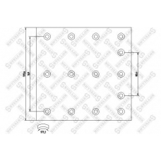 85-01098-SX STELLOX Комплект тормозных башмаков, барабанные тормоза