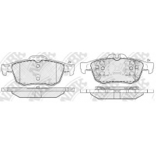 PN0521 NiBK Комплект тормозных колодок, дисковый тормоз