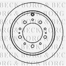 BBD5834S BORG & BECK Тормозной диск