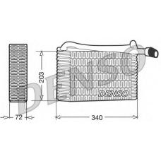 DEV02004 DENSO Испаритель, кондиционер