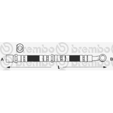 T 78 010 BREMBO Тормозной шланг