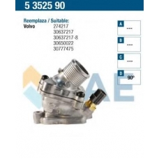 5352590 FAE Термостат, охлаждающая жидкость